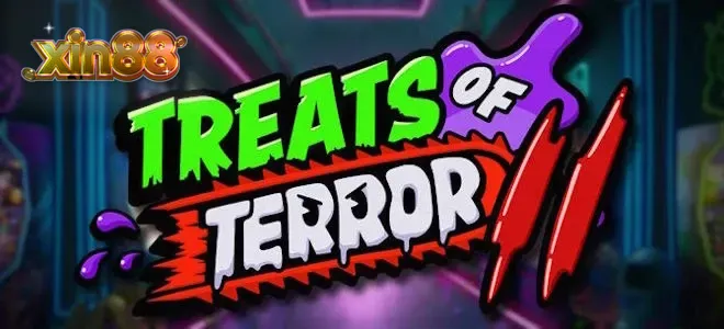Giao diện trò chơi Treats of Terror II với biểu tượng kẹo Gobstopper nổi loạn
